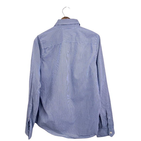 Hollister Blue Checkered Plaid Button Down Shirt Long Sleeve Checks Men’s M COPY - Picture 9 of 15